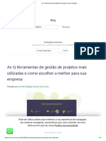 As 13 Ferramentas de Gestão de Projetos Mais Utilizadas