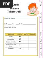 Examen SEGUNDO TRIMESTRE