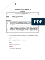 Evaluación Final (A) 2024 - 10: Finanzas Corporativas Ii