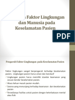 Pengaruh Faktor Lingkungan Dan Manusia Pada Keselamatan Pasien