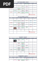 CALENDARIO High Season 2023-2024