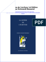 Full Download La Genese de L Ecriture 1St Edition Denise Schmandt Besserat Online Full Chapter PDF