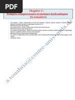 Chapitre 2-Pompes, Compresseurs Et Moteurs Hydrauliques-Partie1