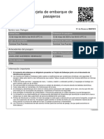 Tarjeta de Embarque de Pasajeros: Antecedentes Del Viaje