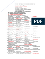 Revision For General Geographic of The Uk