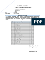 Daftar Nilai Praktek 7-8 Prakarya