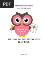 Bản Sao Của TMU English Test Preparation WRITING Revised