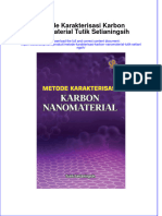 Full Download Metode Karakterisasi Karbon Nanomaterial Tutik Setianingsih Online Full Chapter PDF