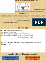 Fundamental Concepts of Thermodynamics