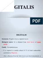 Pharmacognosy of Digitalis