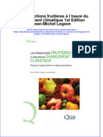 Full Download Les Productions Fruitieres A L Heure Du Changement Climatique 1St Edition Jean Michel Legave Online Full Chapter PDF