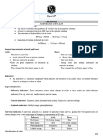 Acids, Bases and Salts - Short Notes