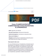 Planificación Por Competencias y Evaluación para El Aprendizaje