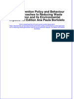 Waste Prevention Policy and Behaviour New Approaches To Reducing Waste Generation and Its Environmental Impacts 1st Edition Ana Paula Bortoleto