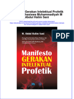 Full Download Manifesto Gerakan Intelektual Profetik Ikatan Mahasiswa Muhammadiyah M Abdul Halim Sani Online Full Chapter PDF