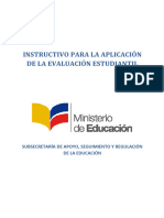 Instructivo para Evaluacion Estudiantil