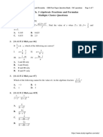 Good Hope School 11-16-2A Ch.3 Algebraic Fractions Formulas MC