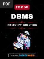 DBMS Top 30 Interview Question