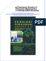 PDF of Psikologi Pemasaran Society 5 0 Strategi Penjualan Maksimal Era Society 5 0 Yoesoep Edhie Rachmad Full Chapter Ebook