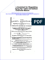 Full Ebook of The Lady S Assistant For Regulating and Supplying Her Table 3Rd Edition Charlotte Mason Online PDF All Chapter