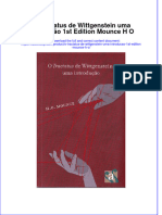 Full Download O Tractatus de Wittgenstein Uma Introducao 1St Edition Mounce H O Online Full Chapter PDF