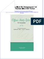 Full Download Oguz Atay Icin Bir Sempozyum 1St Edition Handan Inci Elif Turker Online Full Chapter PDF