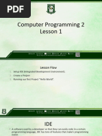 Computer Programming Lesson1