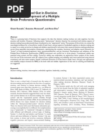 Soosalu Et Al 2019 Head Heart and Gut in Decision Making Development of A Multiple Brain Preference Questionnaire