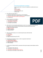 Model Exit Exam - Advanced Financial Accounting I