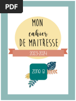 Cahier de Maitresse 2023 2024 B