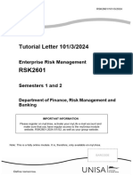 Tutorial Letter 101/3/2024: Enterprise Risk Management