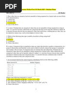 Semester Test 1 Medical Solutions Memo