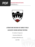 Hargreaves 2022 Literature Review of Direct Field Acoustic Noise (DFAN) Testing