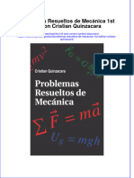 Full Download Problemas Resueltos de Mecanica 1St Edition Cristian Quinzacara Online Full Chapter PDF