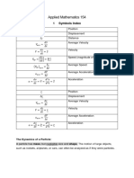 Applied Math 154 - Summary