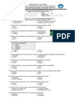 Soal PTS Ipas Kelas 4 SDK Wewo