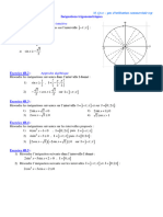 Ex 4B - Inéquations Trigonométriques - CORRIGE