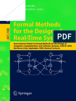 Formal Methods For The Design of Real Time System