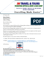 Letter of Intent Van Transport Service Proposal Template Name of Company