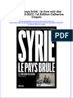 PDF of Syrie Le Pays Brule Le Livre Noir Des Assad 1970 2021 1St Edition Catherine Coquio Full Chapter Ebook