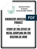 Chemistry Investigatory Project On