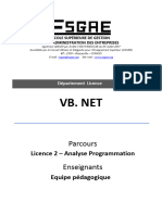 Vb. Net: Parcours