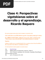 Perspectivas Vigotskianas Sobre El Desarrollo y El Aprendizaje