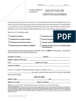 Solicitud Certificaciones 2022