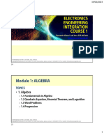 IC1 - Algebra PS Trigonometry and PS Geometry