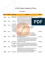 Topic Wise UPSC Mains Questions GS 2 Google Docs E99555b942