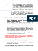 Contrato de Prestação de Serviços Advocatícios