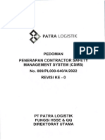 A - Penerapan Contractor Safety Management System - CSMS (2022)