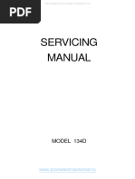 Janome 134D Sewing Machine Service Manual