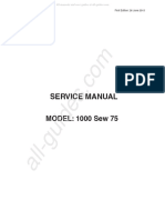 Janome 1000 Sew 75 Sewing Machine Service Manual